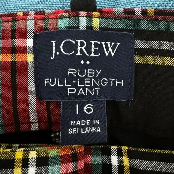 J. CREW Factory full-length Ruby pant in Stewart tartan plaid - size 16 - Picture 3 of 6